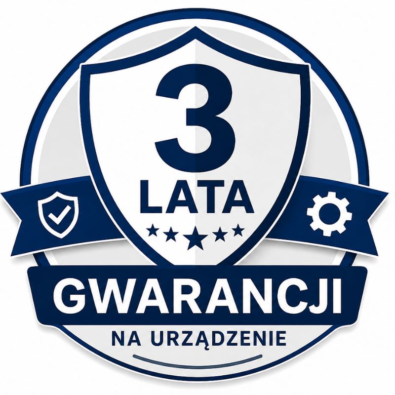 3 lata gwarancji na urządzenie