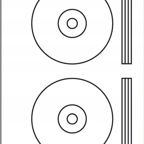 Etykiety samoprzylepne na CD/DVD 200 szt. na arkuszach A4 EMEKO EP 6015